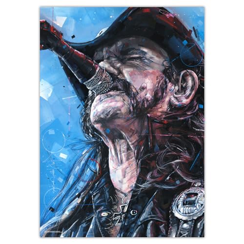 JosHoppenbrouwers Lemmy Kilmister, Motörhead Kunstposter (50 x 70 cm), ungerahmt von JosHoppenbrouwers