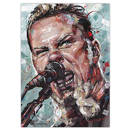 JosHoppenbrouwers Metallica, James Hetfield Druck (50 x 70 cm), ungerahmt von JosHoppenbrouwers