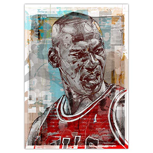JosHoppenbrouwers Michael Jordan Poster 01, 50 x 70 cm, ungerahmt von JosHoppenbrouwers