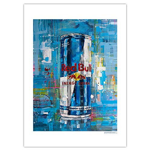 JosHoppenbrouwers Red Bull Poster, 50 x 70 cm, ungerahmt von JosHoppenbrouwers