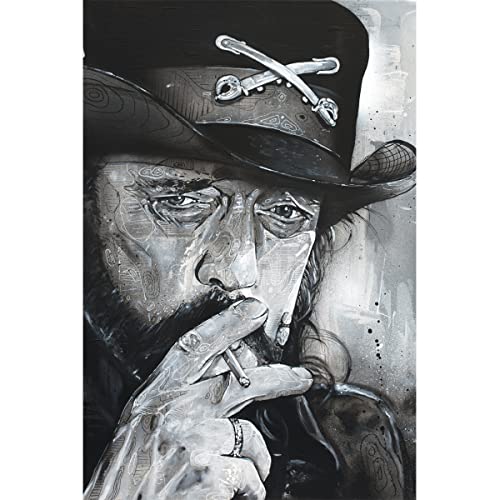 Kunstdruck auf Leinwand, Lemmy Kimister, Motörhead, 40 x 60 cm von JosHoppenbrouwers