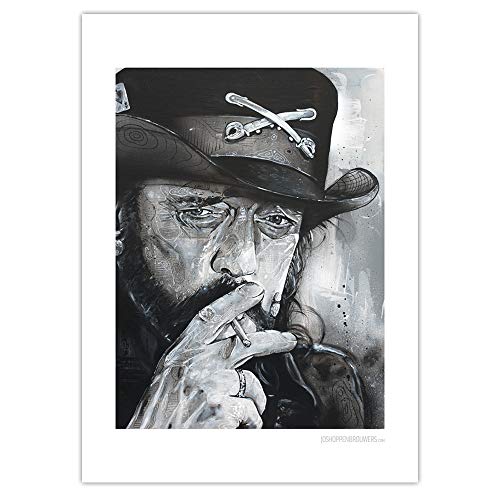 Lemmy Kilmister, Motörhead Druck (50x70cm) *ungerahmt von JosHoppenbrouwers