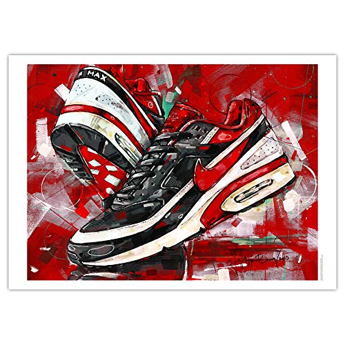 Nike Air Max Classic BW Varsity Red Kunstdruck 01 (50x70cm) *ungerahmt von JosHoppenbrouwers