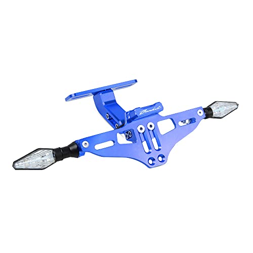 JosbY FÜR Suzuki FÜR Bandit 400 650 S FÜR GSF 250 600 650 1200 1250 SN Bandit Kennzeichenhalter Hinten Kennzeichenhalterung Mit Lichtheck Ordentlich Kennzeichen des Registranten (Farbe : B Blue) von JOSBY