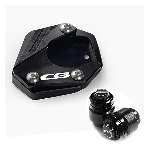 JOSBY Für Honda Für CB650R Für CB500F Für CB500X CB125R CB300R CB400X CB500X Fußseite Halterung Verlängerung Pad Halterung Unterstützung Platte Zubehör Stützplatte (Farbe : Weiß) von JOSBY