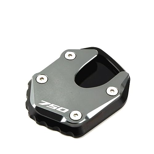 JOSBY Für Honda Für Forza 750 Für FORZA750 2020-2023 Motorrad CNC Aluminium Ständer Fuß Seite Stehen Verlängerung Pad Unterstützung Platte Stützplatte (Farbe : Grey) von JOSBY