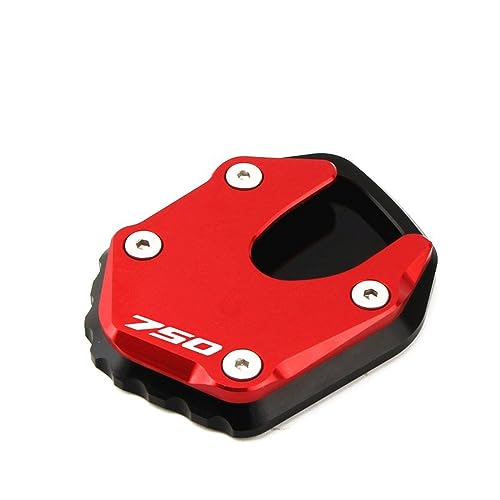 JOSBY Für Honda Für Forza 750 Für FORZA750 2020-2023 Motorrad CNC Aluminium Ständer Fuß Seite Stehen Verlängerung Pad Unterstützung Platte Stützplatte (Farbe : Rot) von JOSBY
