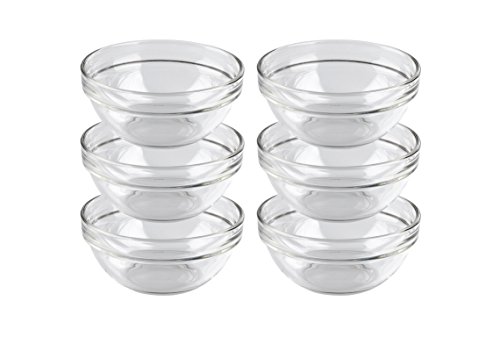 Luminarc, Serie Empilable, Schüssel 12 cm, im 6-er Set, Glas, stapelbare Salatschüsseln in zeitlosem Design Luminarc, Serie Empilable, Schüssel 12 cm, im 6-er Set, Glas, stapelbare Salatschüsseln in zeitlosem Design von Luminarc