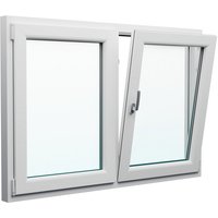 Josef Meeth Fenster und Türen Energiespar-Fenster »76/3 «, 130 x 55 cm (BxH), Dreh/Dreh-Kipp - silberfarben von Josef Meeth Fenster und Türen