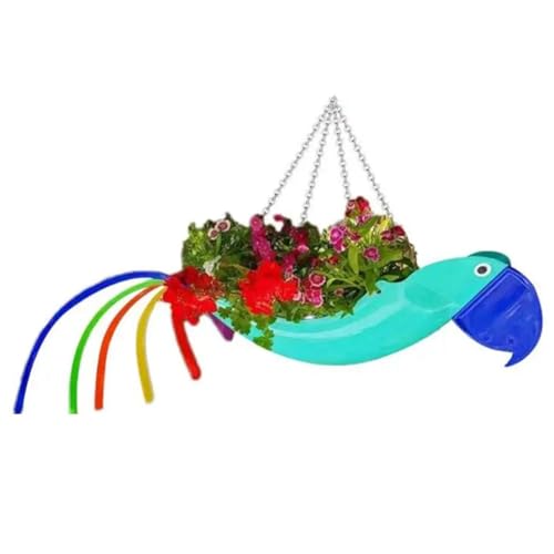 Joselin Blumentopf Aus Metall, Exquisite Form Eines Fliegenden, Bunter Papagei-Blumentopf, Hängender Pflanztopf, Dekorativer Blumentopf für Den Garten, S, D Joselin Blumentopf Aus Metall, Exquisite Form Eines Fliegenden, Bunter Papagei-Blumentopf, Hängender Pflanztopf, Dekorativer Blumentopf für Den Garten, S, D von Joselin