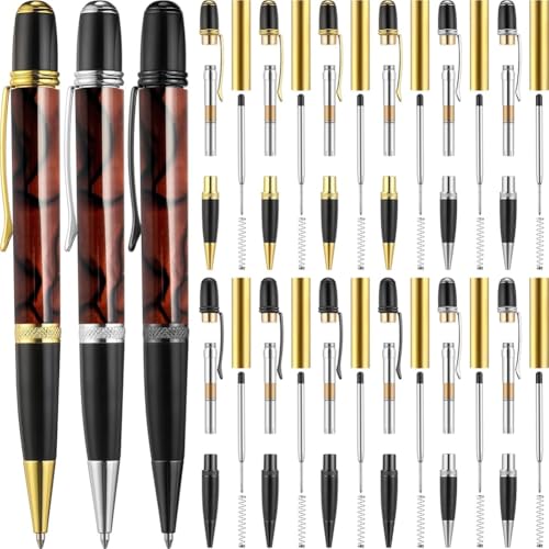 Joselin Crafts Classroom 12er-Pack Holzstift-Set mit Drehbarem Kugelschreiber und Kupfer-Drehteller Joselin Crafts Classroom 12er-Pack Holzstift-Set mit Drehbarem Kugelschreiber und Kupfer-Drehteller von Joselin