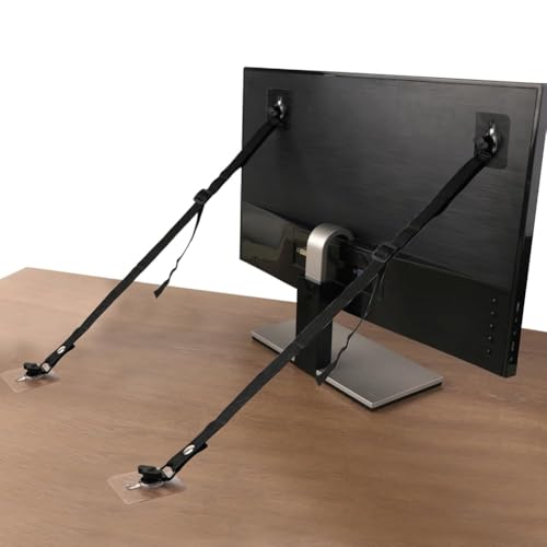 Joselin Einstellbare TV -Sicherheitsgurte 4 PCs Anti -Tipp -Möbelanker Keine Bohrkleber Erdbebengurte Flachbildschirme An der Wand von Joselin