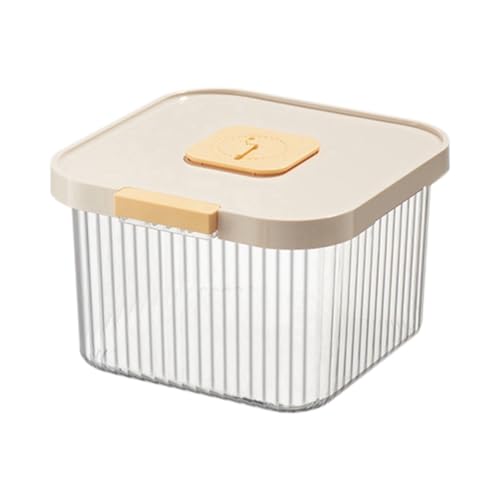 Joselin Feuchtigkeitsbeständige, Insektensichere Reisbox, 5 Kg, Versiegeltes Getreideglas, Küchenbehälter, Eimer, Aufbewahrungsbox für Tiernahrung mit Deckel D von Joselin