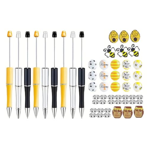 Joselin Plastische Perlenstifte für Damen Büro Basteln DIY Perlenstifte Perlen Kristall Abstandshalter Perlen Set von Joselin
