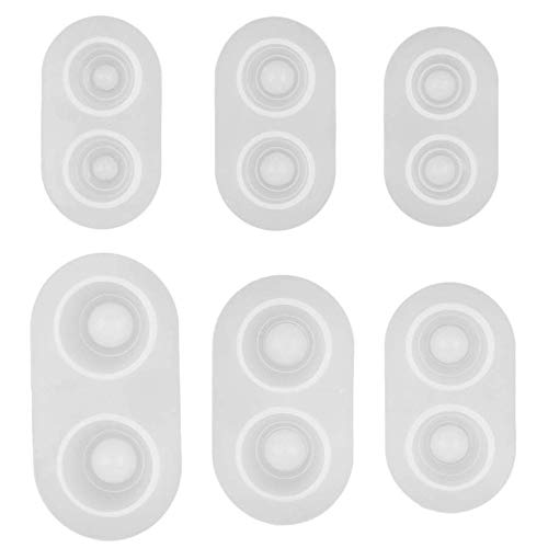 Josenidny 6 Größen/Set Bjd Puppe Schweres Pupillenauge Klar Silikonform Basis Druck DIY Bjd Materialien – 14 x 7 mm; 16 x 6 mm; 16 x 8 mm; 18 x 9 mm; 20 x 11 mm; 22 x 11 mm gemischt von Josenidny