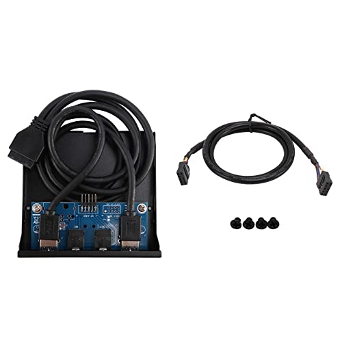 Josenidny 8,9 cm (3,5 ) 2 USB 3.0 A Hub + HD Audio auf 20 Pin Header Floppy Front Drive Panel von Josenidny