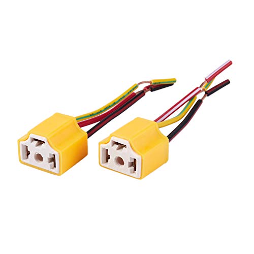 Josenidny Josenidny (R) 2 Stueck H4 9003 HB2 Weibliche Keramik Kabelbaum Scheinwerfer Sockel Stecker von Josenidny