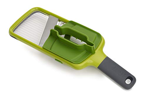 Joseph Joseph Multi-Grip Küchen Mandoline, Verstellbar Gemüseschneider und zwiebelschneider, 3-Scheiben-Stärke, mit Präzisionsgriff, grün, 42 Joseph Joseph Multi-Grip Küchen Mandoline, Verstellbar Gemüseschneider und zwiebelschneider, 3-Scheiben-Stärke, mit Präzisionsgriff, grün, 42 von Joseph Joseph