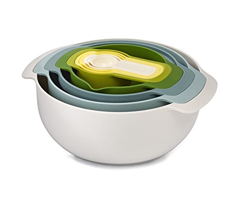 Joseph Joseph Nest 9 Plus, 9-teiliges kompaktes Lebensmittelzubereitungsset mit Sieb und Siebträger, Messbecher – Opal Joseph Joseph Nest 9 Plus, 9-teiliges kompaktes Lebensmittelzubereitungsset mit Sieb und Siebträger, Messbecher – Opal von Joseph Joseph