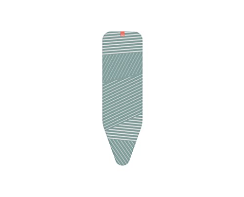 Joseph Joseph Flexa - Ersatz-Bügelbrettbezug mit Gummizug, lineares graues Muster, gepolstert mit 4 mm Schaumstoff, einfache Schnellmontage für Bretter 135 cm x 45 cm von Joseph Joseph