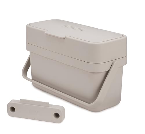 Joseph Joseph Compo 4 Einfach zu befüllender, schlanker Behälter für Lebensmittelabfälle mit Entlüftung, optionale Türbefestigung, 4 Liter-Stein Joseph Joseph Compo 4 Einfach zu befüllender, schlanker Behälter für Lebensmittelabfälle mit Entlüftung, optionale Türbefestigung, 4 Liter-Stein von Joseph Joseph