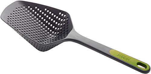 Joseph Joseph Scoop Plus Sieb, Löffelabtropfsieb, schöpfen, abtropfen lassen und servieren, hitzebeständig bis zu 200°C (392°F), spülmaschinenfest, grün, groß von Joseph Joseph