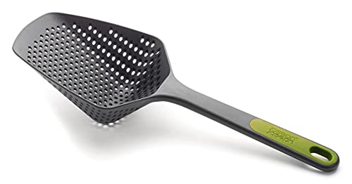 Joseph Joseph Scoop Plus Sieb, Löffelabtropfsieb, schöpfen, abtropfen lassen und servieren, hitzebeständig bis zu 200°C (392°F), spülmaschinenfest, grün, groß von Joseph Joseph