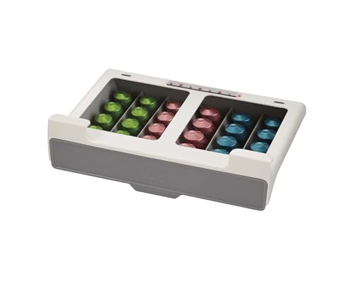 Joseph Joseph CupboardStore - Unter dem Regal platzsparende Schublade für Kaffeekapseln, 30 Stück, geeignet für Nespresso-Kapseln im Originalstil von Joseph Joseph