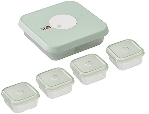 Joseph Joseph Dial Baby 5-Teiliges Set Aus Datierbaren Behältern Für Babynahrung, pastellblau Joseph Joseph Dial Baby 5-Teiliges Set Aus Datierbaren Behältern Für Babynahrung, pastellblau von Joseph Joseph