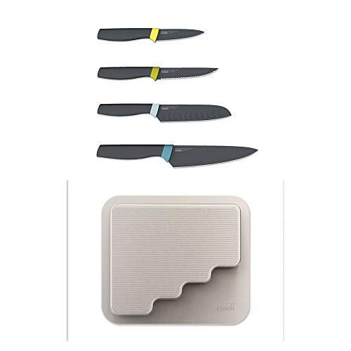 Joseph Joseph DoorStore Knives 4-teiliges Elevate Messerset mit Aufbewahrungsbox im Schrank, Multi von Joseph Joseph