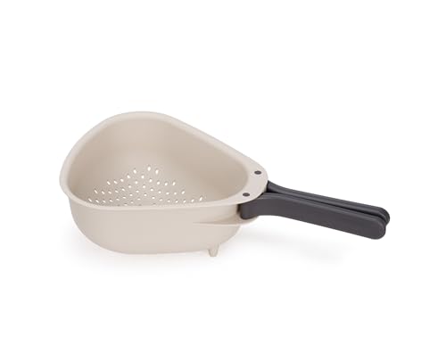 Joseph Joseph Droplet Kompakter Sieb mit Klappbare Griffe, Platzsparendes Design, Einfache Ausguss-Ecken, Zum Abtropfen von Gemüse, Pasta, Obst von Joseph Joseph