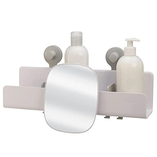 Joseph Joseph EasyStore Self-Draining Large shower shelf with removable mirror - White von Joseph Joseph
