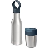 Joseph Joseph Isolierflasche "Refill Reuse Repeat", (Set, 2 tlg., 2er-Pack), (Flaschen 500 ml und Becher 340 ml im Set), Vakuumisolierung von Joseph Joseph