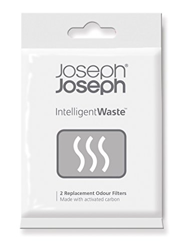 Joseph Joseph Behälter für Bioabfall, intelligent, Aktivkohle-Geruchsfilter, Küchenabfall, 2 Stück von Joseph Joseph