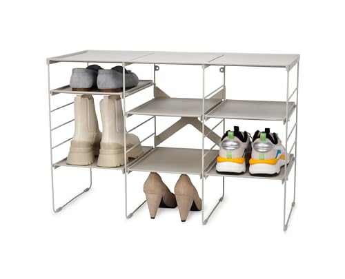 Joseph Joseph Level Verstellbar Schuhregal, Starke Schuhregale und Stahlrahmen, 12 Paar Schuhe, Dreifach Joseph Joseph Level Verstellbar Schuhregal, Starke Schuhregale und Stahlrahmen, 12 Paar Schuhe, Dreifach von Joseph Joseph
