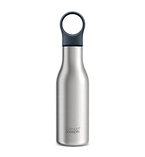 Joseph Joseph Loop™ Vakuumisolierte Trinkflasche 500 ml - Gebürstet/Anthrazit Anthracite von Joseph Joseph