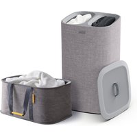 Joseph Joseph - Love your Laundry Set, Tota Trio 60 l & Hold-All Faltbarer Wäschekorb, grau von Joseph Joseph