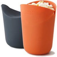 Joseph Joseph - M-Cuisine Popcorn-Maker (2er-Set), orange / grau von Joseph Joseph