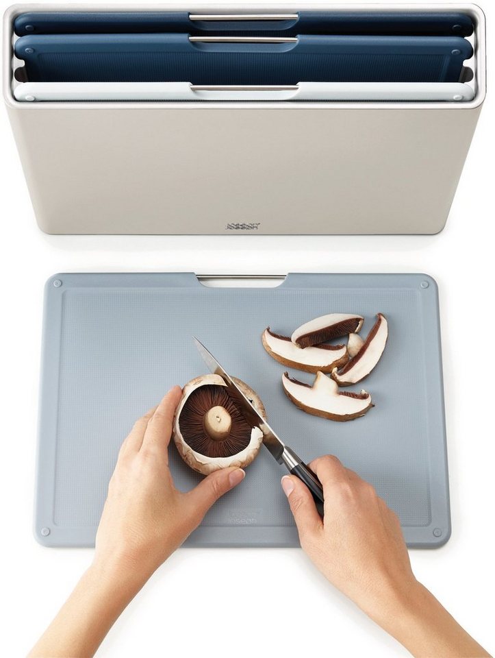 Joseph Joseph Schneidebrett Editions Folio, Polypropylen, Set: 1 Aufbewahrungsbehälter, 4 Schneidbretter Joseph Joseph Schneidebrett Editions Folio, Polypropylen, Set: 1 Aufbewahrungsbehälter, 4 Schneidbretter von Joseph Joseph