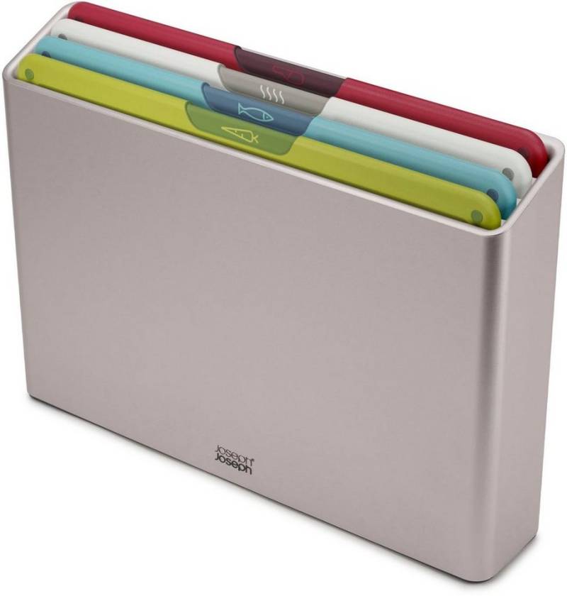 Joseph Joseph Schneidebrett Folio Icon, Polypropylen, (Set, 5-St), farbcodierte Bretter mit Symbolen von Joseph Joseph