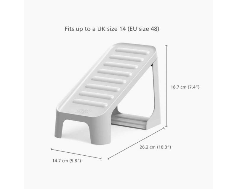 Joseph Joseph Schuhregal mobiler Schuhständer 2er-Set, Platzsparendes Stufendesign zum Hochklappen von Joseph Joseph