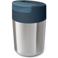 Joseph Joseph - Sipp Reisebecher mit Klappdeckel 340 ml, Edelstahl anthrazit von Joseph Joseph