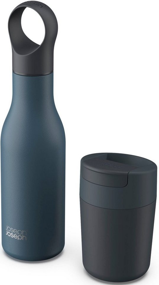 Joseph Joseph Trinkflasche Refill Reuse Repeat, 2-teilig: Set aus Reisebecher und Flasche Joseph Joseph Trinkflasche Refill Reuse Repeat, 2-teilig: Set aus Reisebecher und Flasche von Joseph Joseph