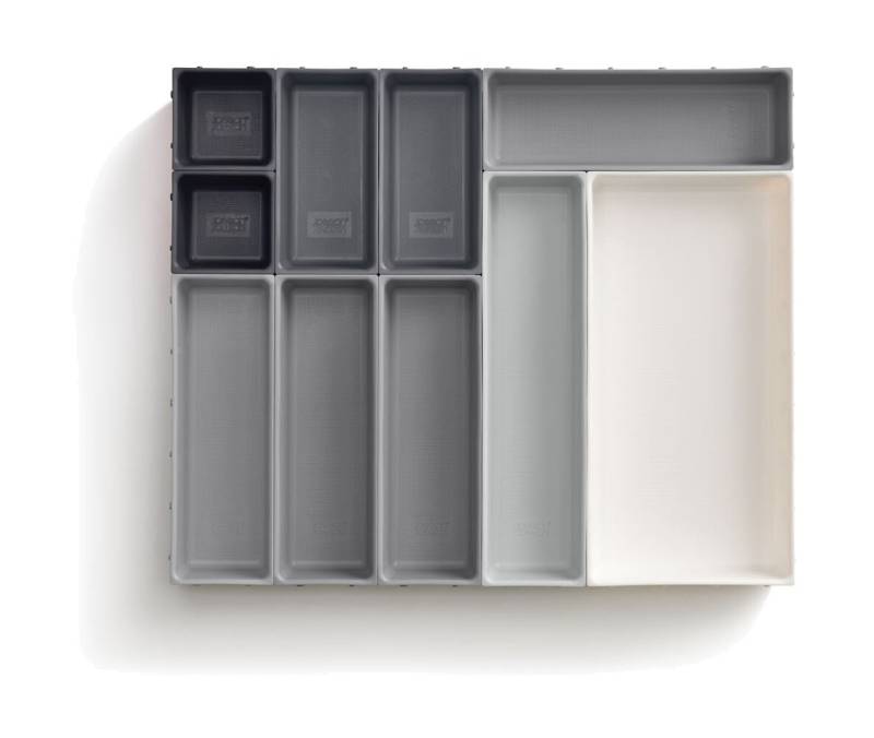 Schubladen-Organizer-Set 10-tlg. Blox grau von Joseph Joseph