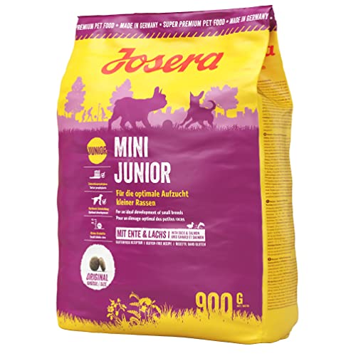 JOSERA MiniJunior (5 x 900 g) | Welpenfutter für kleine Rassen | für eine optimale Entwicklung | Super Premium Trockenfutter für wachsende Hunde | 5er Pack von Josera