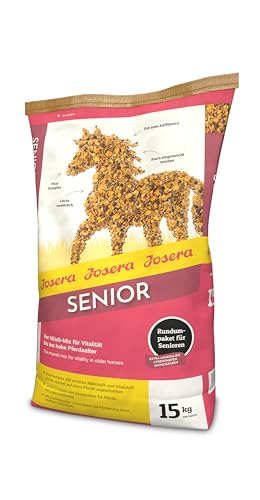 JOSERA Senior (1 x 15 kg) | Premium Pferdefutter mit Vital-Komplex | leicht verdaulich | Gut zum Auffüttern | Senior Pferdefutter von Josera