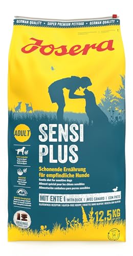 JOSERA SensiPlus (1 x 12,5 kg) | Hundefutter mit Ente für empfindliche Hunde | Super Premium Trockenfutter für ausgewachsene Hunde | 1er Pack von Josera