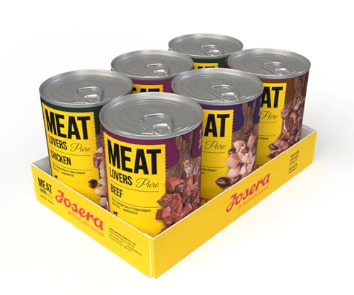 Josera Meat Lovers PURE Multipack + Josera Meat Lovers MENU Multipack je 6 x 800 g | Nassfutter für Hunde | hoher Fleischanteil | getreidefrei | Alleinfuttermittel Josera Meat Lovers PURE Multipack + Josera Meat Lovers MENU Multipack je 6 x 800 g | Nassfutter für Hunde | hoher Fleischanteil | getreidefrei | Alleinfuttermittel von Josera