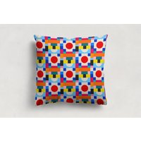 Kissenbezug - Einzigartiges Buntes Muster Design Handgefertigt Dekoratives Kissen Retro, Modernes Wohndekor Geschenk von JosieCreas