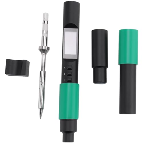 Joskeijky 1Set PTS200 V2 PD 100W Elektrischer Lötkolben, Tragbar, Schnell Erhitzend, Open-Source-Schwarz, Unterstützt PD3.0-Firmware-Upgrade, B2-Spitze von Joskeijky